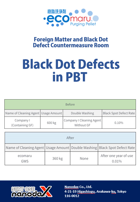 Black Spot Defects in PBT